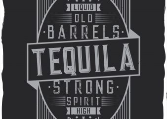 Tequila label design