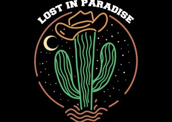 lost in paradise tshirt deisgn ready made tshirt design