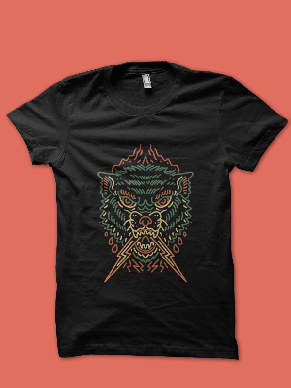 litle beast tshirt design t shirt designs for printful