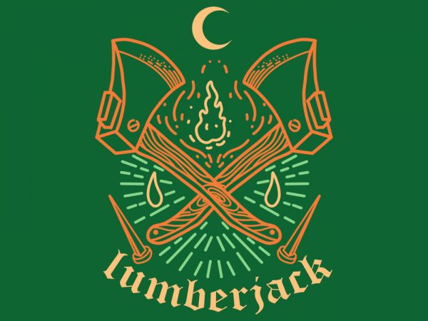 Lumberjack tshirt design