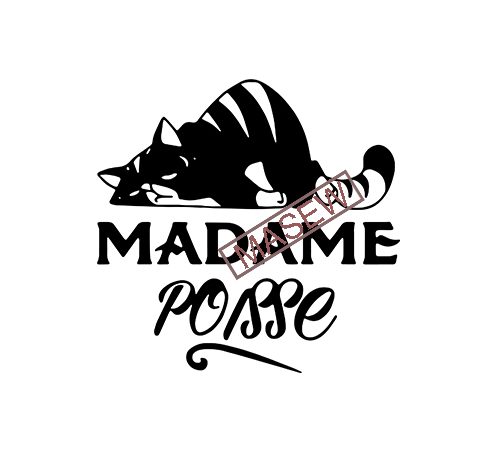 Madame poisse, cat svg, cat tired, pet svg, animals, funny cat, cat lover eps svg png dxf digital download t shirt design for sale