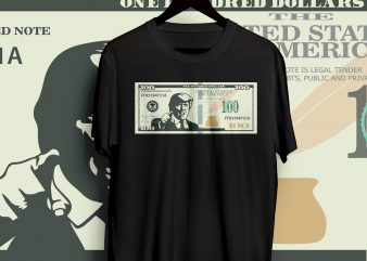 DONALD TRUMP 100 DOLLLAR BILL T SHIRT