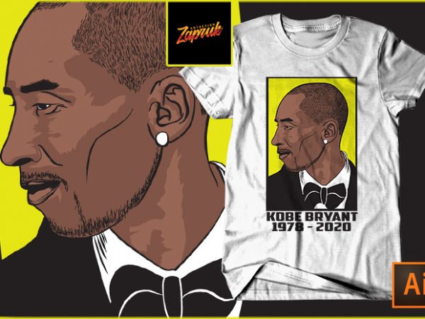 RIP Kobe Bryant #2 – t shirt Design Vector RIP Kobe Bryant #2 – t shirt Design Vector