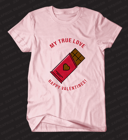 True Love Valentines commercial use t-shirt design