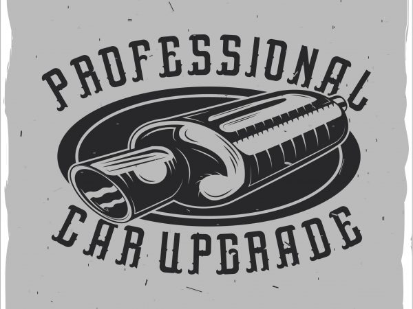 Car upgrade vector t-shirt design template