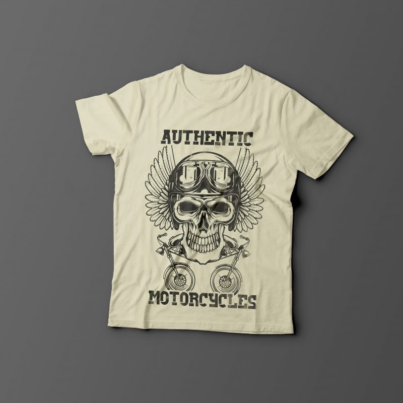 Authentic motorcycles tshirt-factory.com