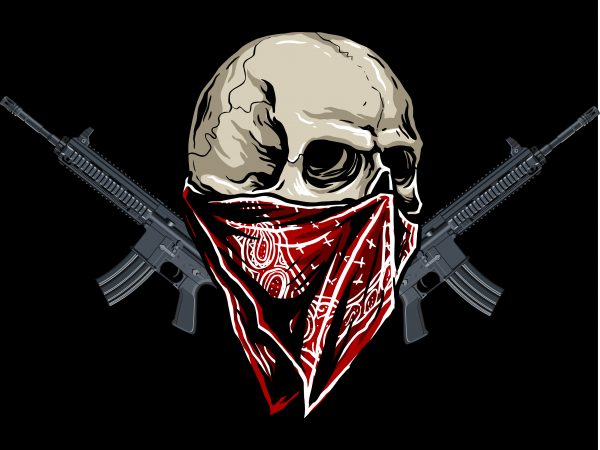 Skull mask patriotic t shirt design to buy