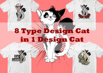 8 type design cat in 1design cat bundles