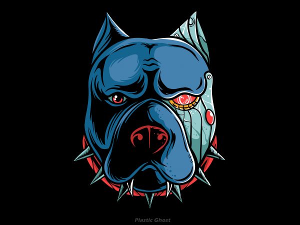 Pitbull cyborg buy t shirt design