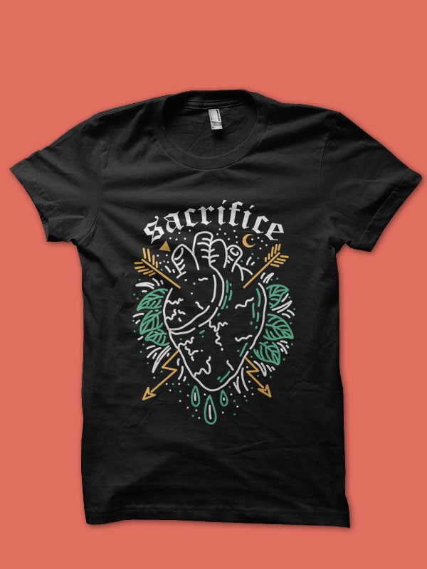 sacrifice tshirt design t shirt designs for printful