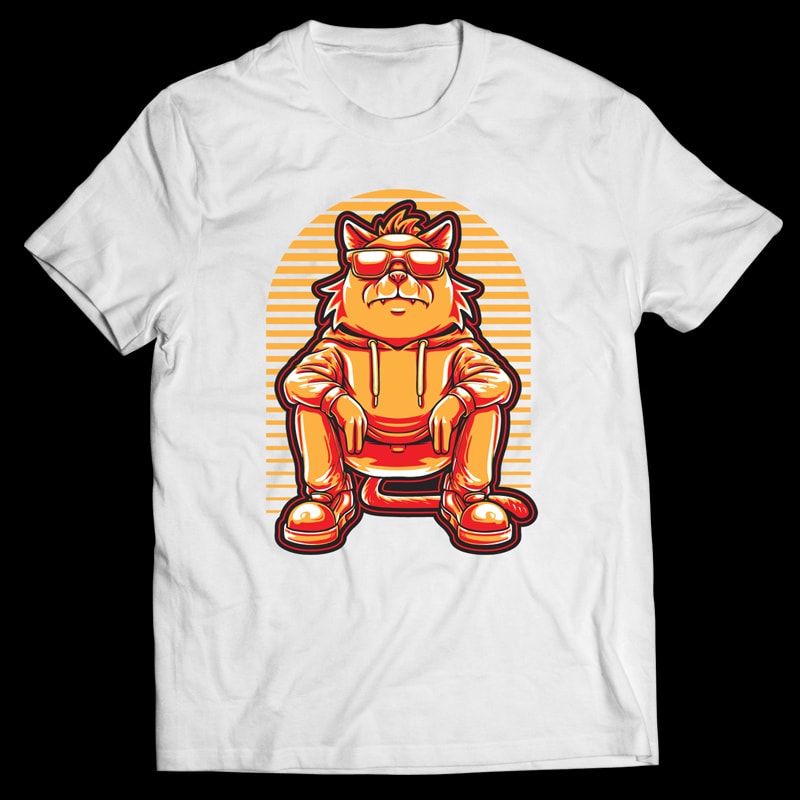 Street Cat Style – T-shirt Design t shirt design png