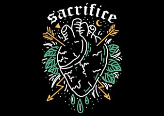 sacrifice tshirt design