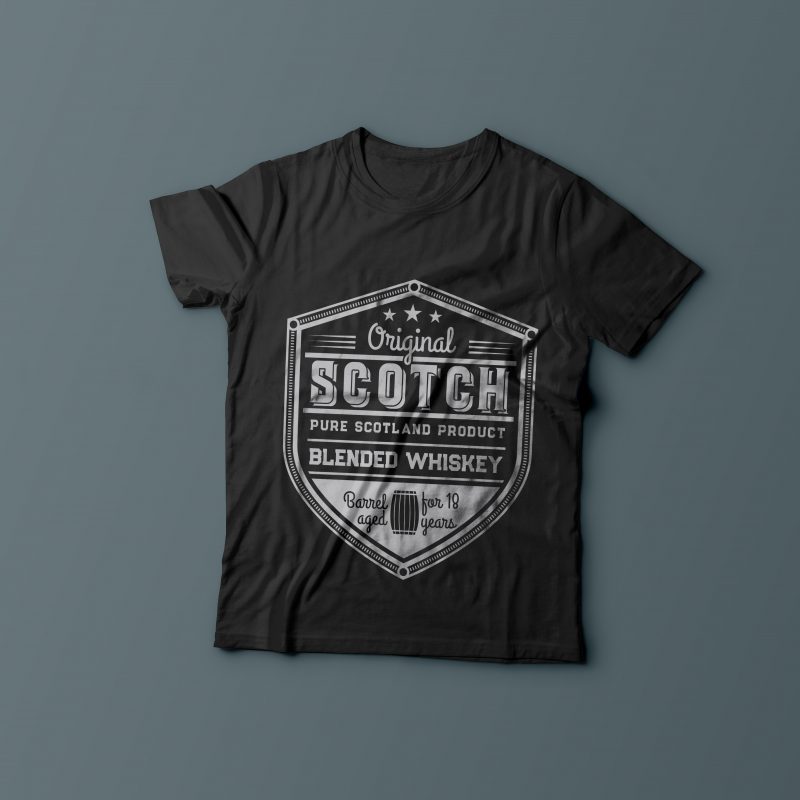 Scotch label buy t shirt designs artwork