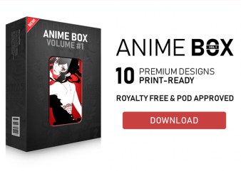 Anime Box #1 T-Shirt Design Bundle
