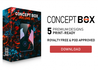 Concept box #1 t-shirt design bundle