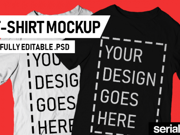 Blank t-shirt mockup