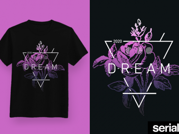 ◍ ᴅʀᴇᴀᴍ ◍ geometric trendy graphic t-shirt design