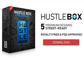 Hustle Box #1 T-Shirt Design Bundle