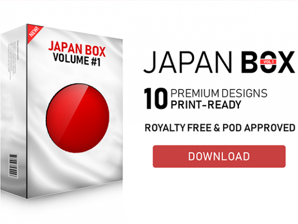 Japan box #1 t-shirt design bundle