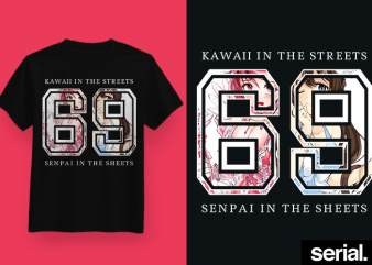 ◍ ᴋᴀᴡᴀɪɪ ꜱᴛʀᴇᴇᴛꜱ ◍ Anime Streetwear Graphic T-Shirt Design