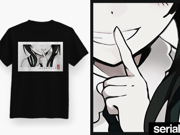 ◍ ᴍɪꜱᴄʜɪᴇᴠᴏᴜꜱ ꜱᴍɪʟᴇ​ ◍ japanese anime girl graphic t-shirt design