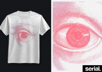 ◍ ᴇʏᴇ ꜱᴇᴇ ʏᴏᴜ ◍ Sketch Drawing Eye Graphic T-Shirt Design