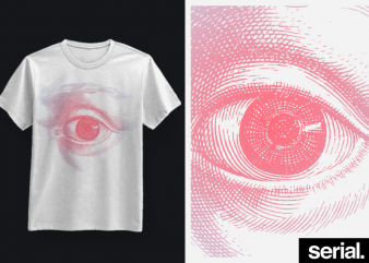 ◍ ᴇʏᴇ ꜱᴇᴇ ʏᴏᴜ ◍ sketch drawing eye graphic t-shirt design