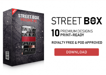 Streetwear Box #1 T-Shirt Design Bundle