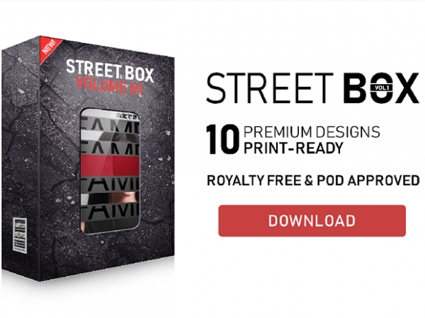 Streetwear box #1 t-shirt design bundle