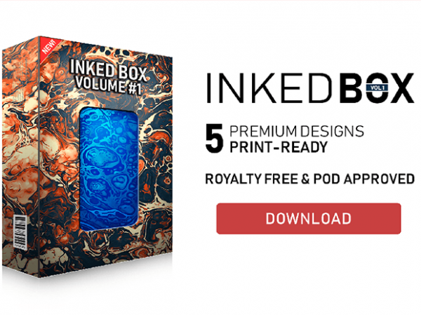 Inked box #1 t-shirt design bundle