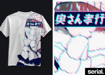 ◍ ᴠᴀᴘᴏʀ ᴄᴜᴛɪᴇ ᴏɴᴇ ◍ anime girl waifu graphic t-shirt design