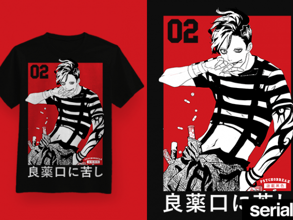◍ ɪᴄᴏɴɪᴄ ᴛᴡᴏ ◍ japanese anime waifu graphic t-shirt design