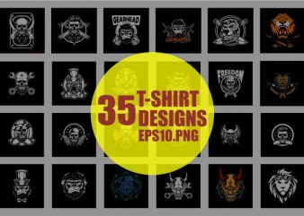 35 t-shirt bundle and poster designs