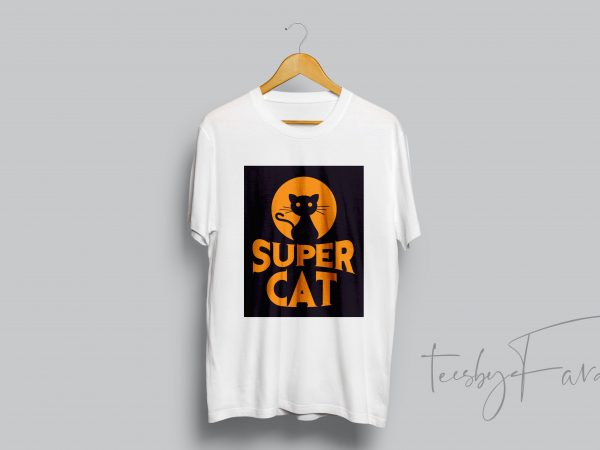 New super cat t shirt design