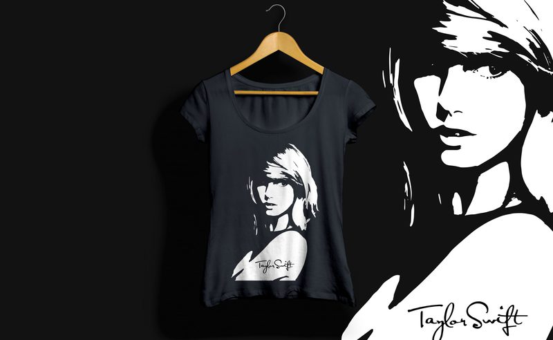 Taylor swift vector art t shirt design for sale