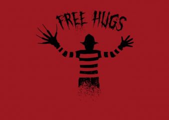 Free Hugs Freddy Krueger buy t shirt design
