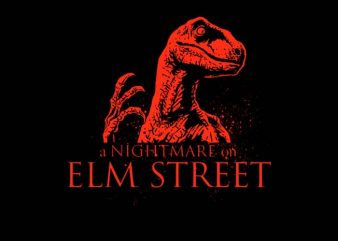 Raptor Nightmare t-shirt design for commercial use