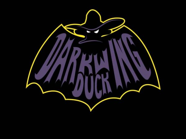 Batman duck vector shirt design