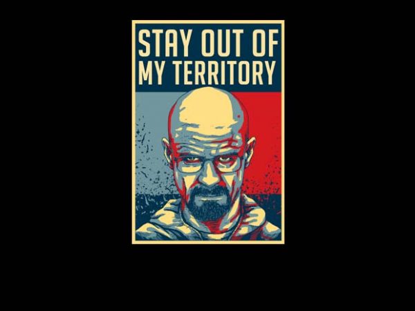 Stay out design for t shirt