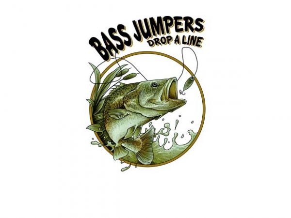 Fishing bass line buy t shirt design