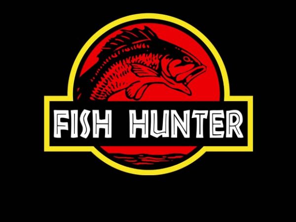 Fish Hunters commercial use t-shirt design