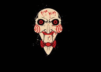Saw Billy Free Kiss t shirt design for sale