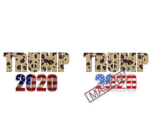 Trump 2020, leopard, american flag design election 2020 distressed vintage silhouette cameo svg cutting file cricut download