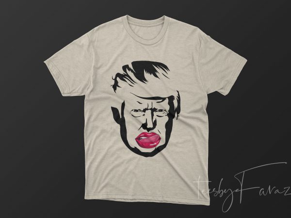 Trump face2 t-shirt design