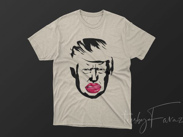 Trump face2 t-shirt design Trump face2 t-shirt design