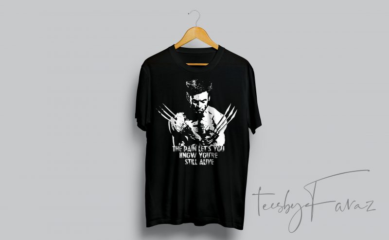 X Men Wolverine T shirt Design t-shirt design png