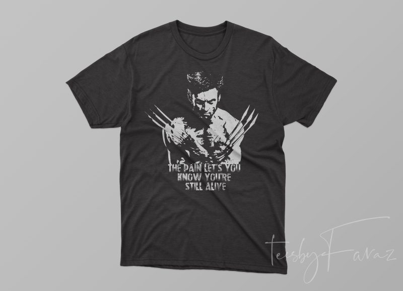 X Men Wolverine T shirt Design t-shirt design png