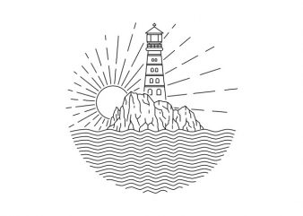 Light House ready made tshirt design