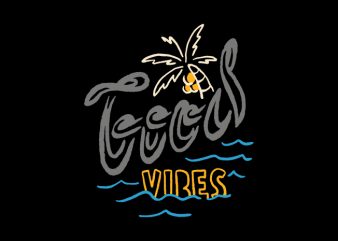 Good Vibes Typo t shirt design for download