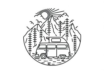 Van and Nature t shirt design for sale